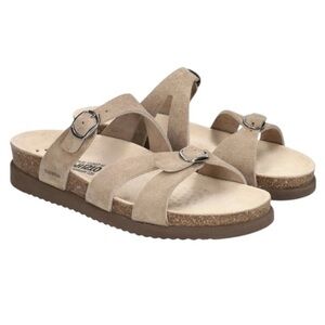 MEPHISTO HANNEL SANDALS WARM GREY VELOUR Size 38